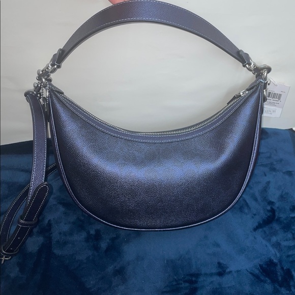 NWT Coach ‘Aria’ Metallic Signature Shoulder Bag/Crossbody - Picture 2 of 11